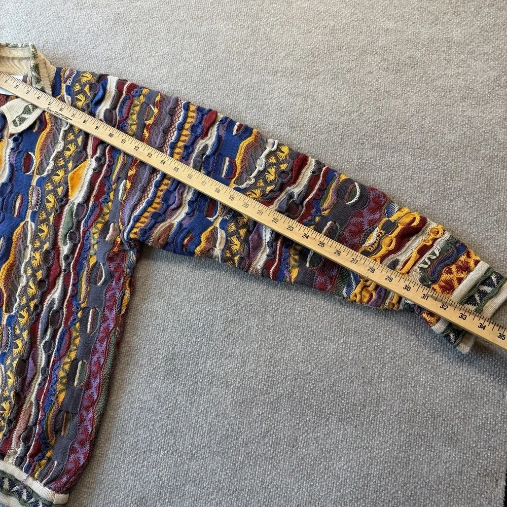 COOGI 100% Cotton Large Sweater Made in AUSTRALIA Multi Colored - Picture 5 of 9